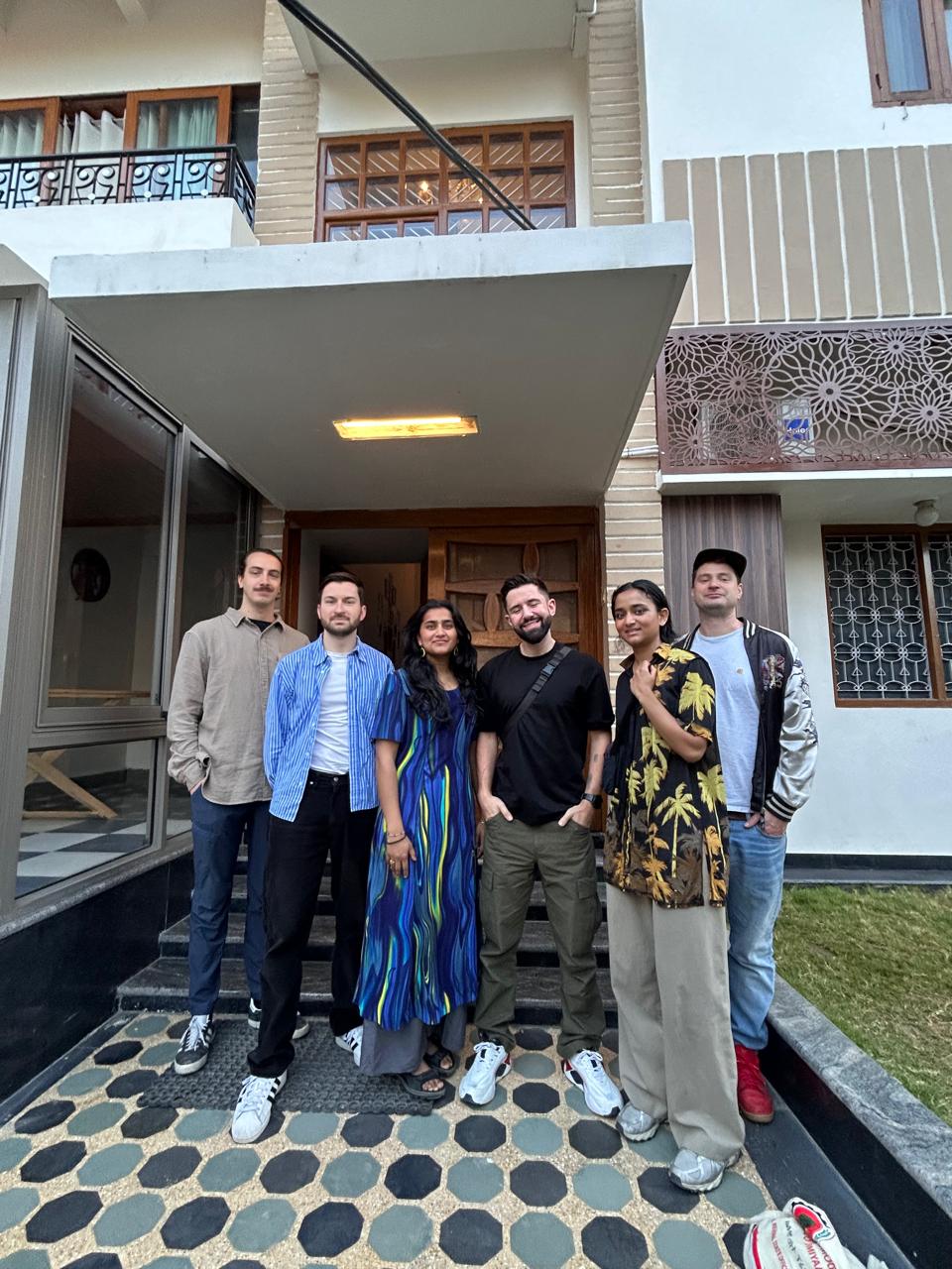 Happy group of guests at StayDekho villa